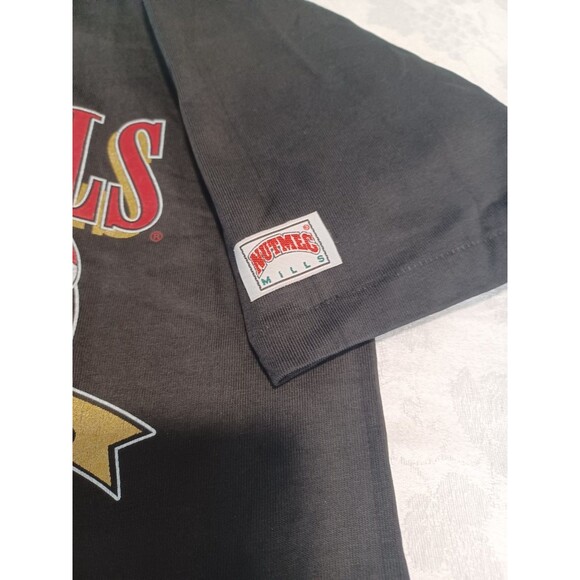 VTG CHGO BULLS NUTMEG MILLS JERSEY NWOT 1992 BACK TO BACK WORLD CHAMP MENS XL - Picture 5 of 13